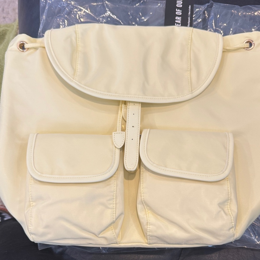Year Of Ours Baby Yellow Women's Backpack. NWT